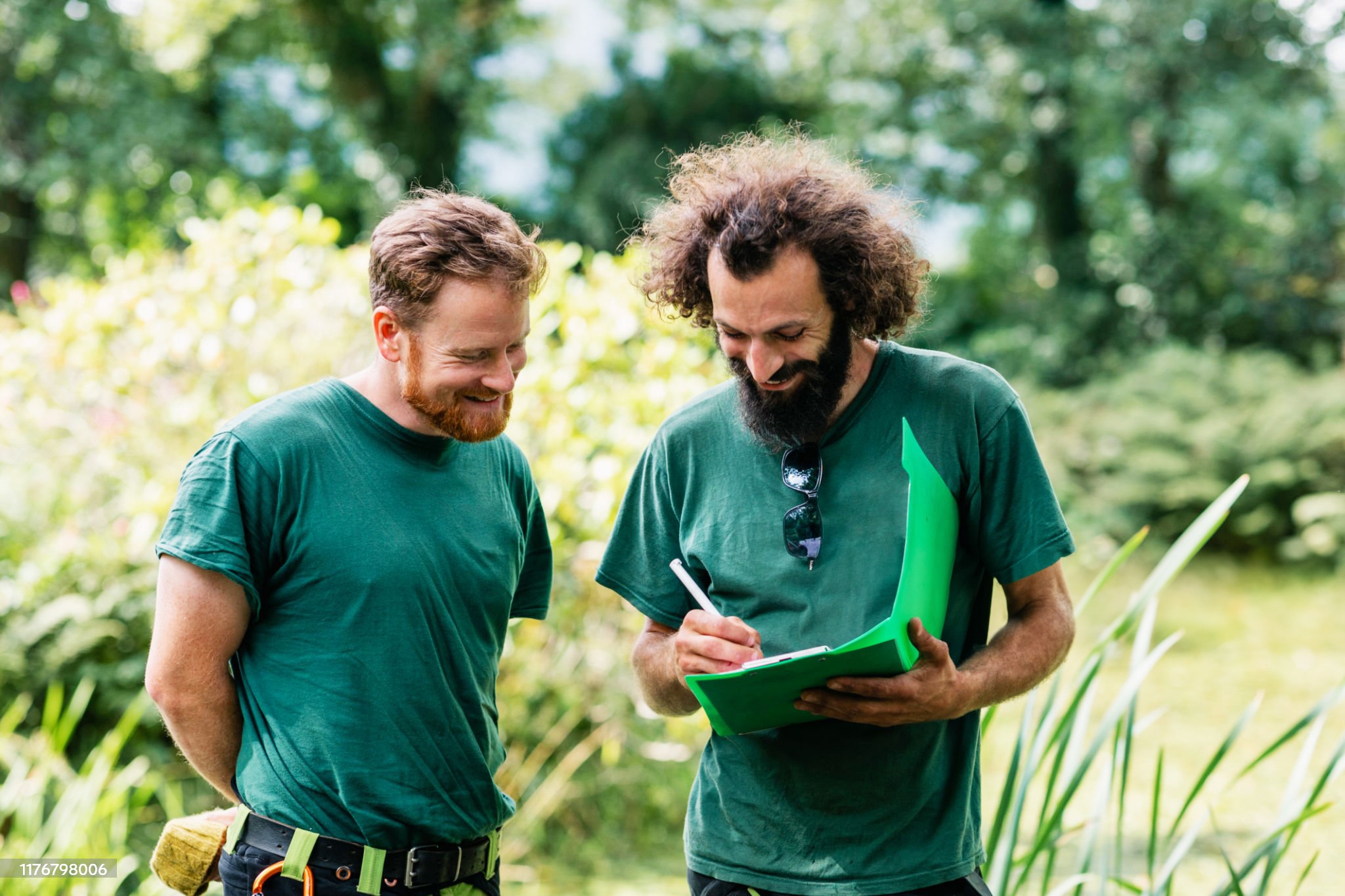 An image of landscapers which was used within our 2025 Desk-Free Worker Report.
